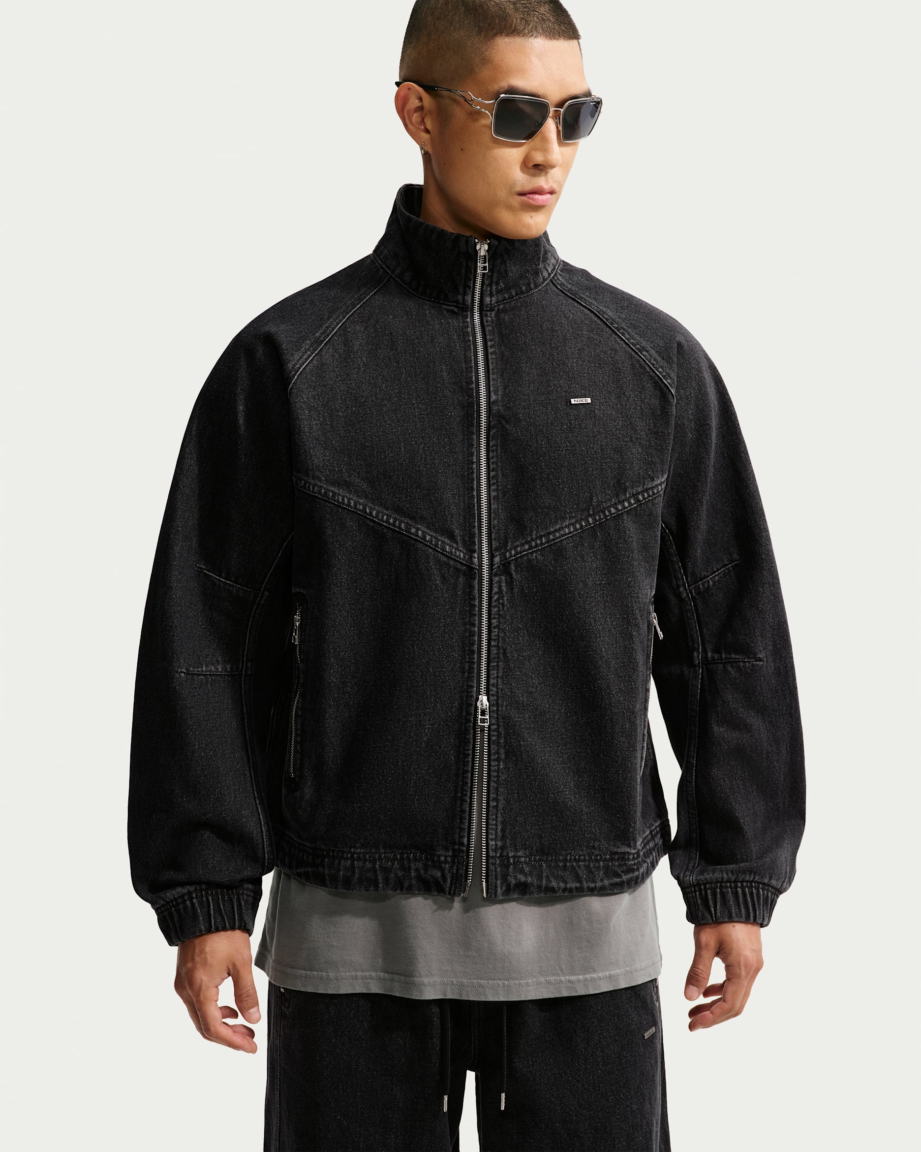 Nike Sportswear Men's Denim Tracksuit Jacket. Nike ID